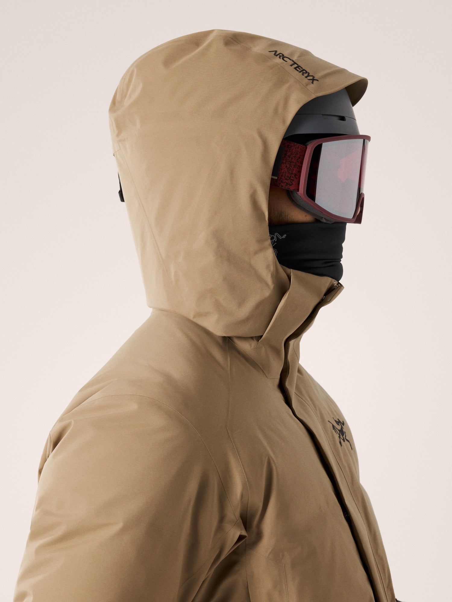 Arcteryx men's fissile insulated jacket ski and snowboard brown image 6