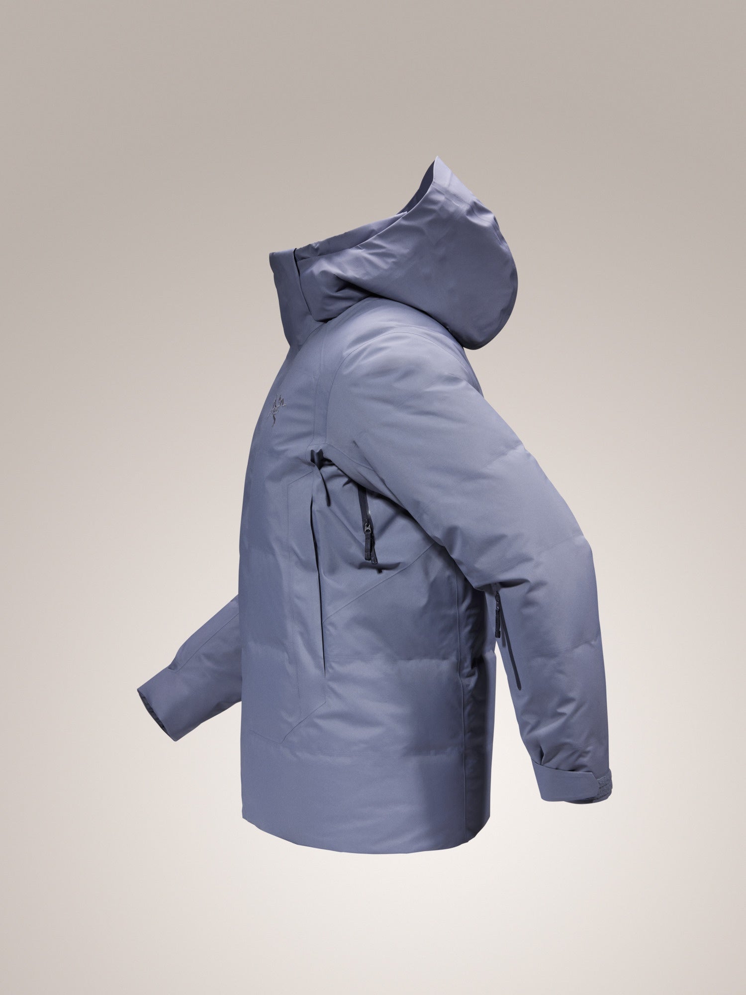 Arcteryx fissile men's insulated jacket blue ski and snowboard jacket image 2