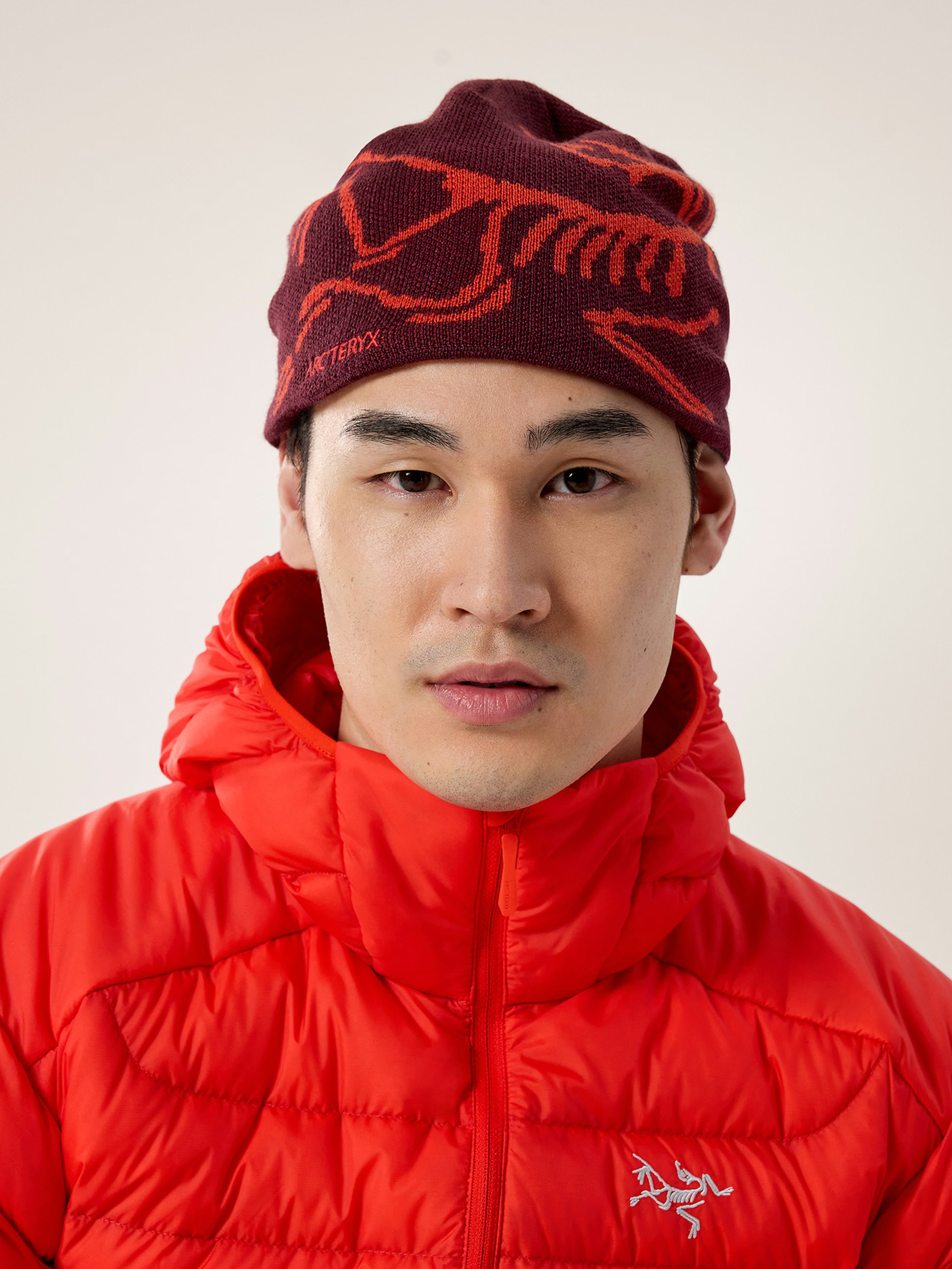 Bird Head Toque Dark Red