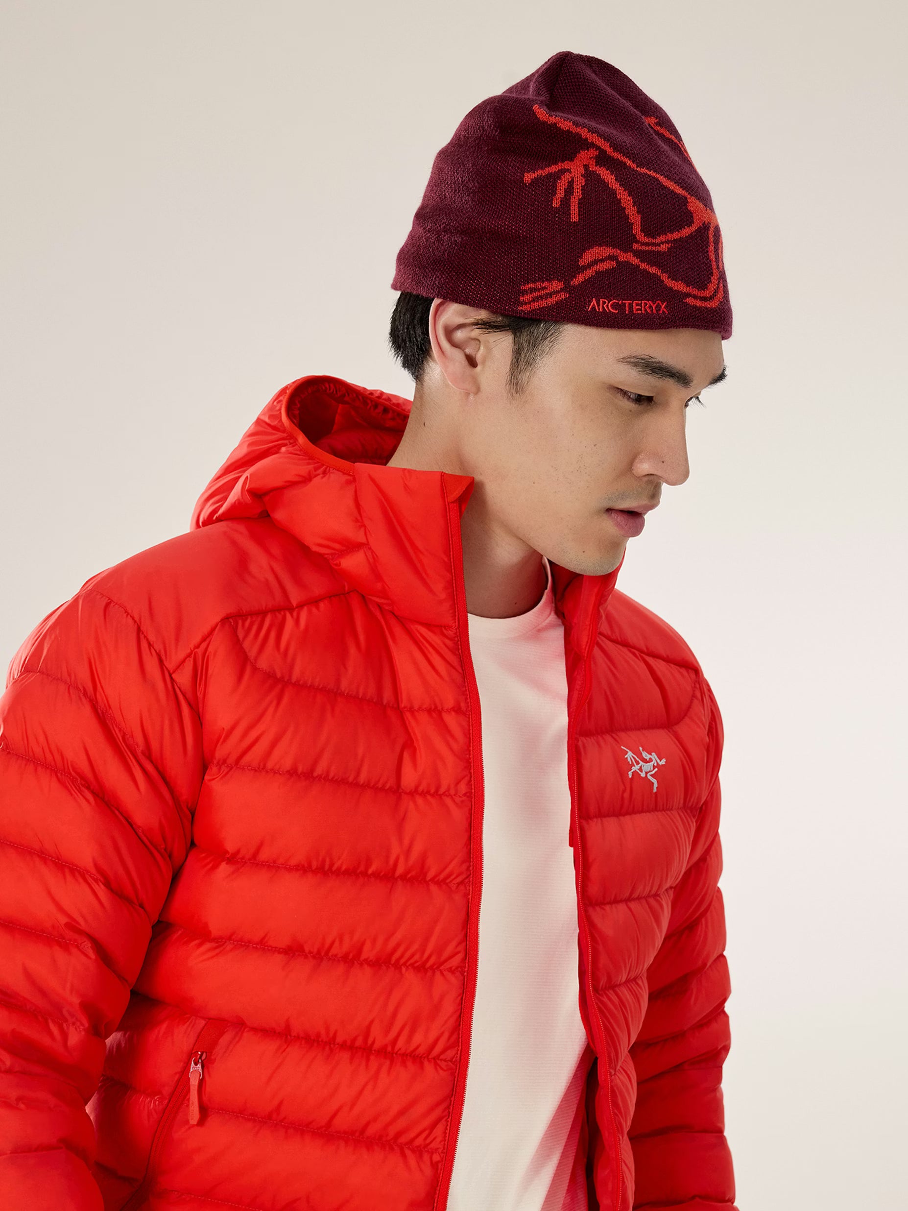 Bird Head Toque Dark Red