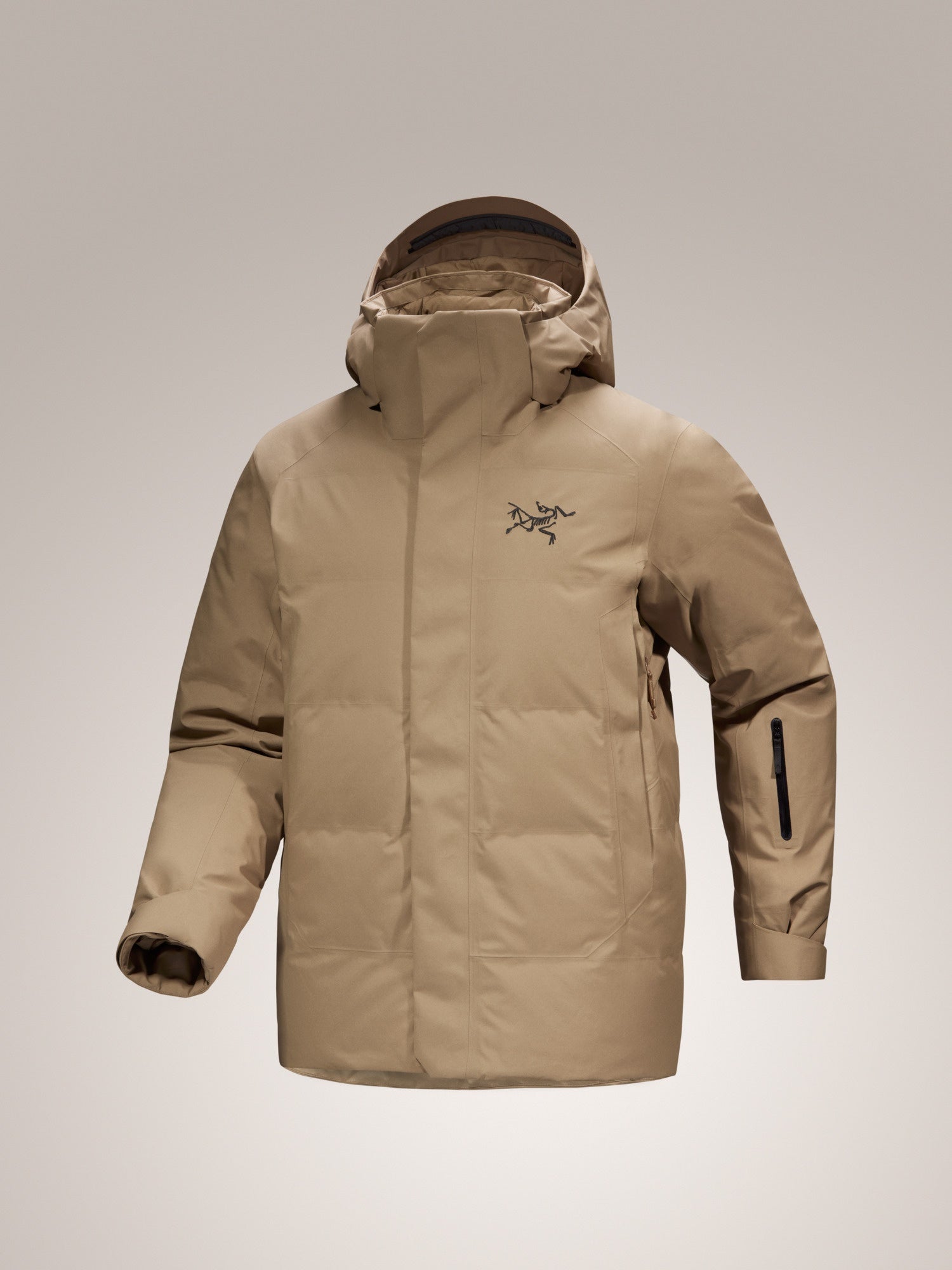 Arcteryx men's fissile insulated jacket ski and snowboard brown image 0